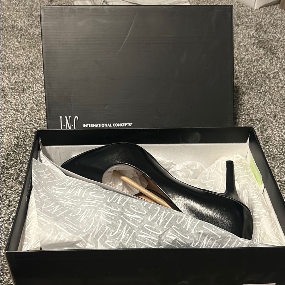 INC International Concepts Black Stiletto Heels